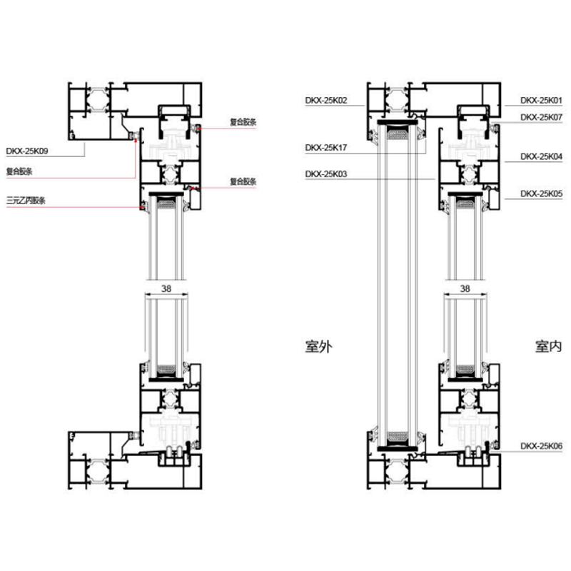 120 Yuexin Side-Pressed Air-Tight Window Series