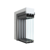 40 Slim Triple-Track Sliding Door Aluminium Profiles (Double Glass)