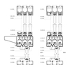 128 Series 6 Tracks Full View Broken Bridge Floating Sliding Window