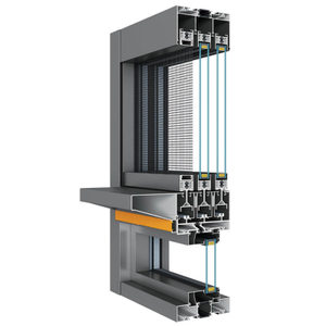 128 Series 6 Tracks Full View Broken Bridge Floating Sliding Window