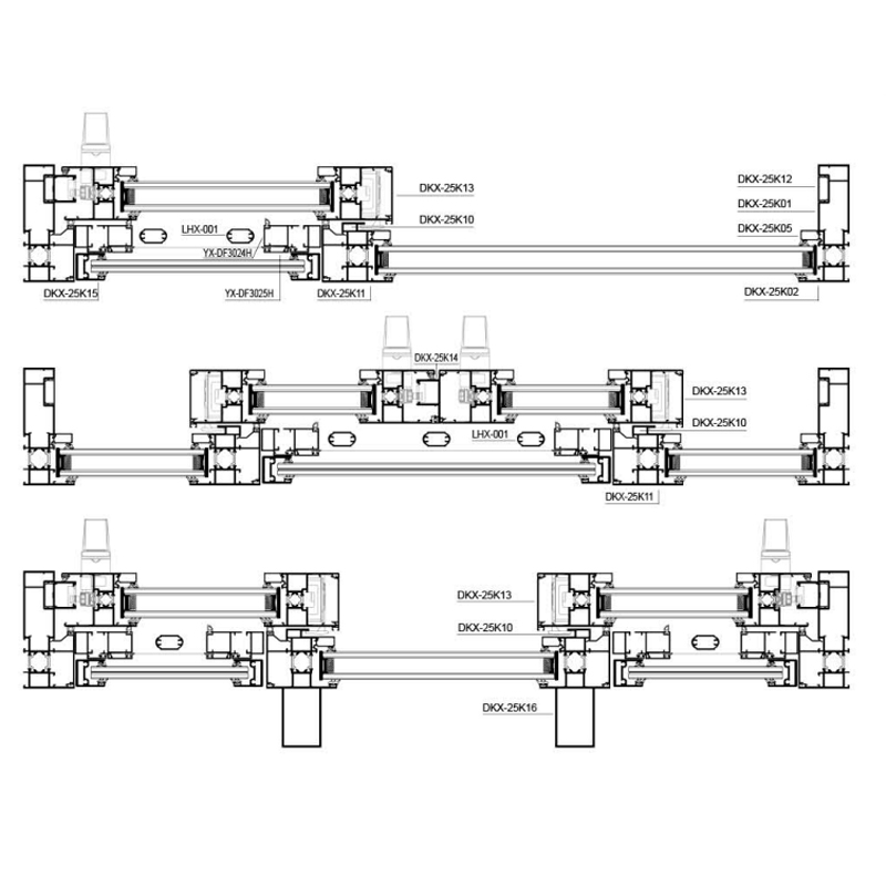 120 Yuexin Side-Pressed Air-Tight Window Series