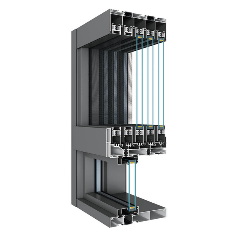 208 Ten-Track Panoramic Thermal Break Sliding Window
