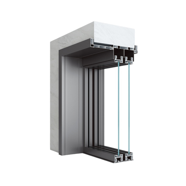 40 Double-Track Sliding Door Aluminium Profiles
