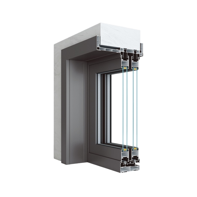 35X48 Double-track Mid-narrow Sliding Door Aluminium Profiles Plus