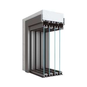 40 Four-Track Sliding Door Aluminium Profiles