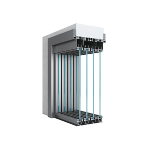 35 Slim Four-track Sliding Window Aluminium Profiles (double Glass)
