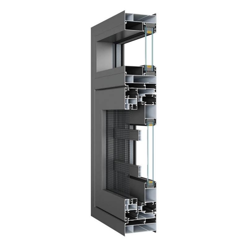 78 Non-Thermal-Break Mesh Integrated Casement Window