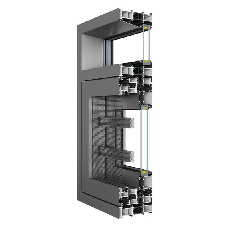 110/118 High-Insulation Mesh Integrated Thermal Break Window Series