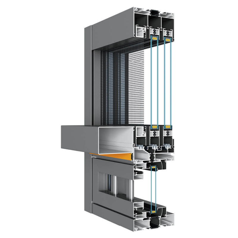 128 Six-Track Panoramic Thermal Break Sliding Window
