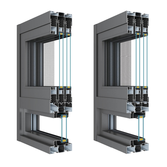 Yuexin Series Economic 108 3/5/6 Tracks Broken Bridge Sliding Window