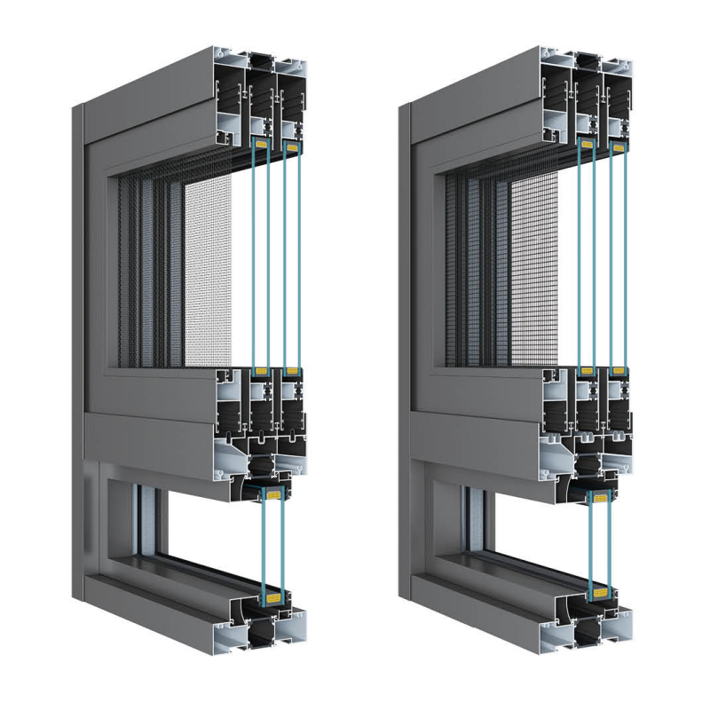 Yuexin Series Economic 108 3/5/6 Tracks Broken Bridge Sliding Window