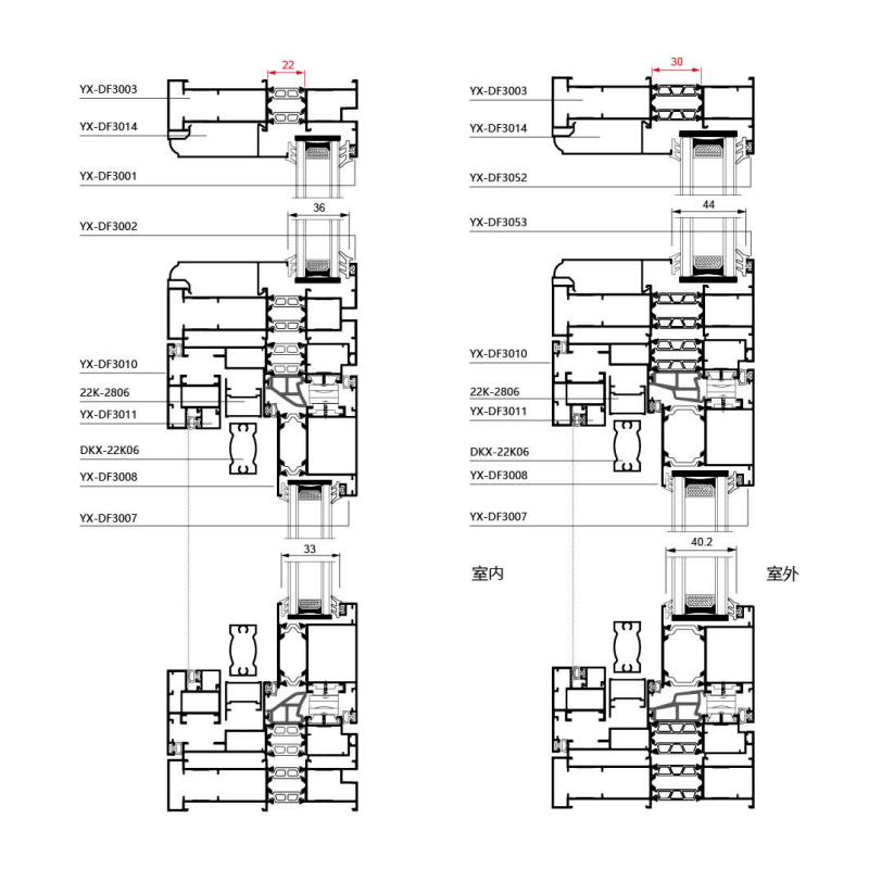Dongfeng 110/118 Mesh-Integrated Thermal Break Window Collection