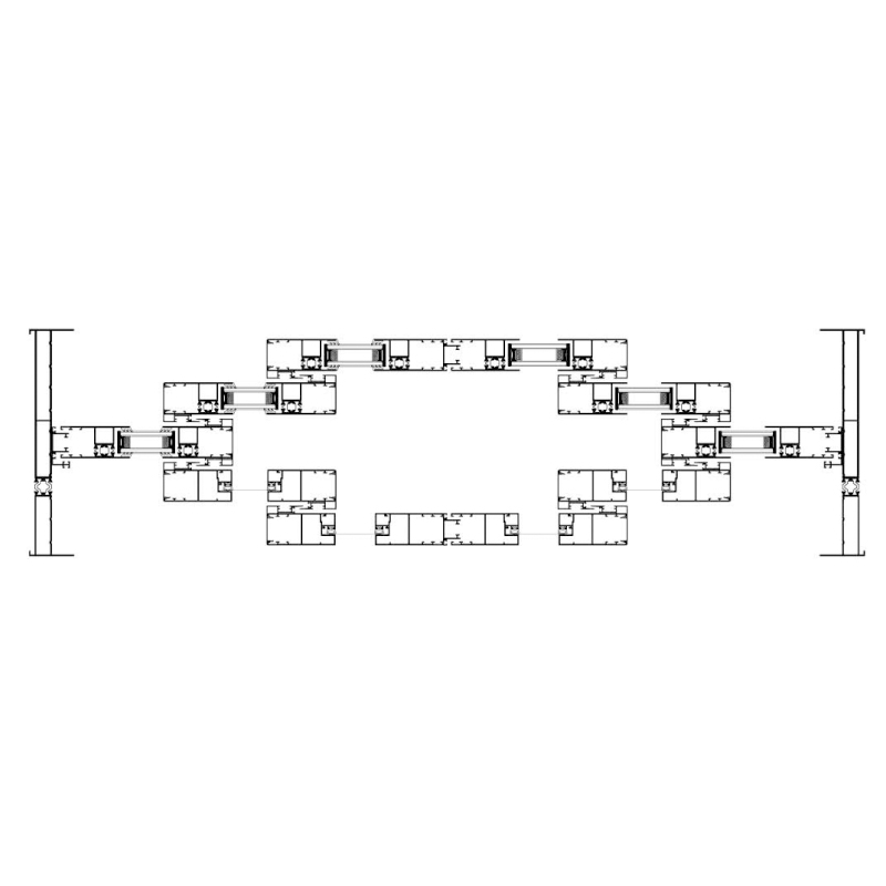 200 Five-Track Full Open Thermal Break Sliding Window