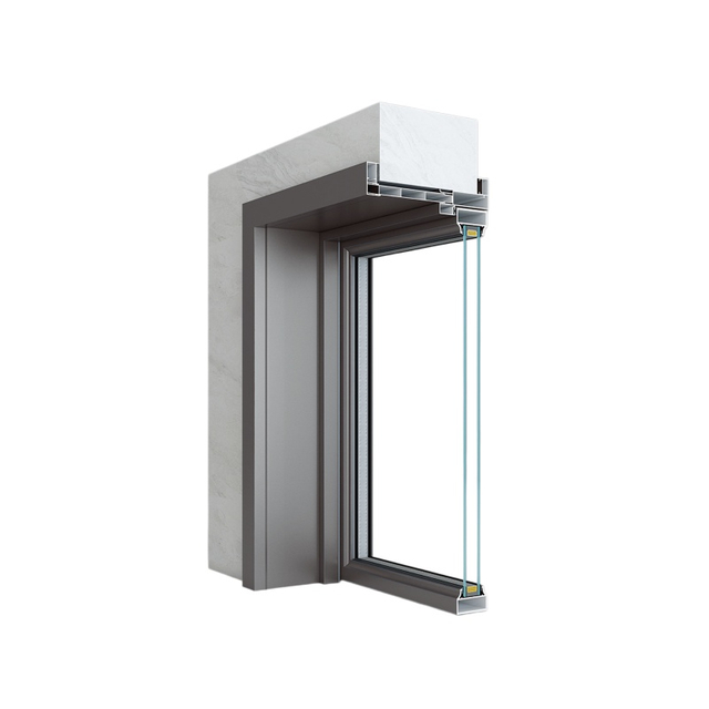 40 Double Glass Slim Swing Door Aluminium Profiles