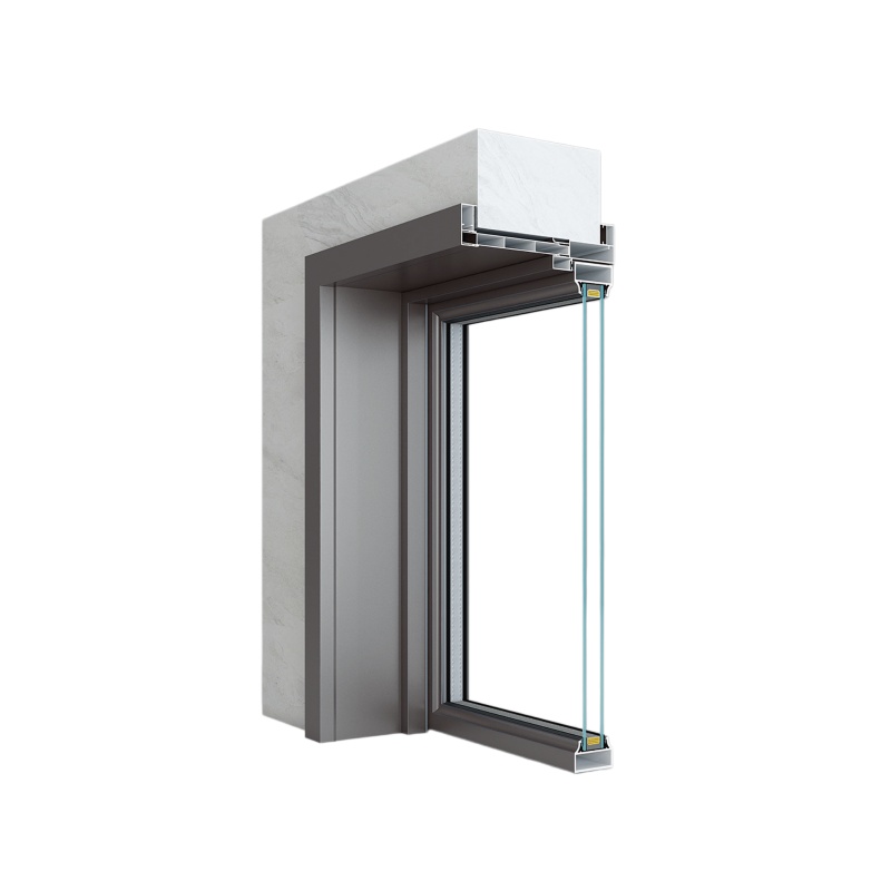 40 Double Glass Slim Swing Door Aluminium Profiles