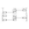 Yuexin 90/101 Triple Track Non-Thermal-Break Sliding Window