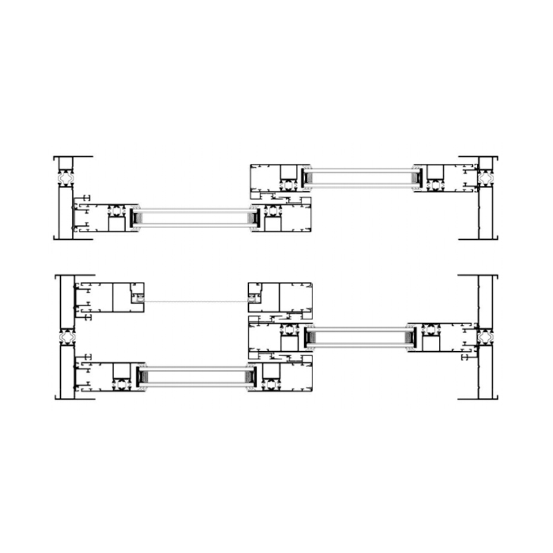 80 2-Track & 120 3-Track Broken Bridge Sliding Window