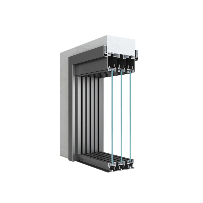 35 Slim Triple-track Sliding Door Aluminium Profiles (single Glass)
