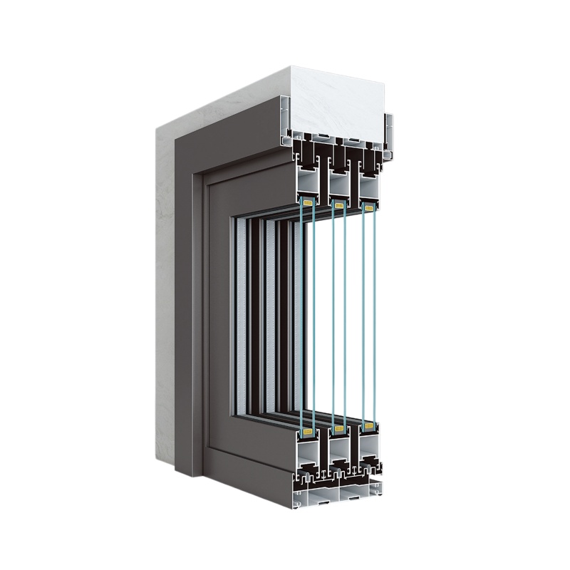 35X60 triple-track mid-narrow sliding door aluminium profiles